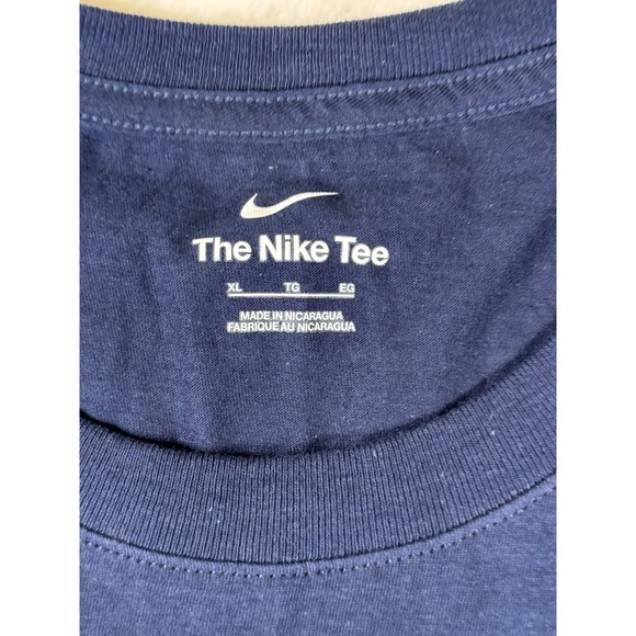 Nike Jordan Michigan Wolverines 2023 National Champions Tee Shirt Mens XL Navy - Picture 3 of 11